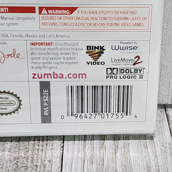 Zumba Fitness 2 - Nintendo Wii 2006 - Brand New Sealed! - Picture 3 of 3
